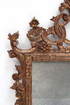 19th Century Silvered Bronzed Venetian Wall Mirror Handcarved Italy ca 1840 - 3809850