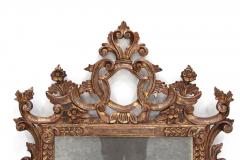 19th Century Silvered Bronzed Venetian Wall Mirror Handcarved Italy ca 1840 - 3809852