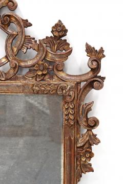 19th Century Silvered Bronzed Venetian Wall Mirror Handcarved Italy ca 1840 - 3809853