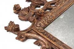 19th Century Silvered Bronzed Venetian Wall Mirror Handcarved Italy ca 1840 - 3809858