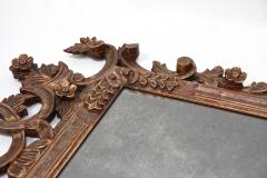 19th Century Silvered Bronzed Venetian Wall Mirror Handcarved Italy ca 1840 - 3809859