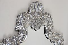 19th Century Silvered Venetian Wall Mirror Italy circa 1890 - 3306143