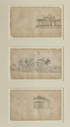 19th Century Sketches of Buildings U S A  - 4395997