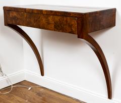 19th Century Sleek Neoclassical Walnut Wall Console - 4586834