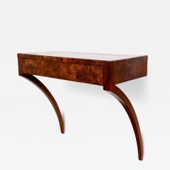 19th Century Sleek Neoclassical Walnut Wall Console - 4590396