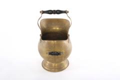 19th Century Solid Brass Ash Bucket Log Holder - 1960561