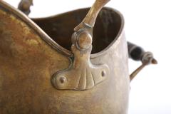 19th Century Solid Brass Ash Bucket Log Holder - 1960565