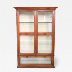 19th Century Solid Walnut Antique Vitrine - 3560427