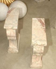 19th Century Southern Italian Antique Marble Pedestals A Pair - 3459552