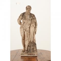 19th Century Stone Sculpture of the Farnese Hercules - 3163980