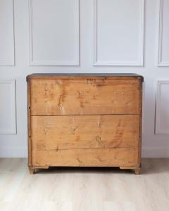 19th Century Swedish Black Painted Pine Chest of Drawers - 4564399