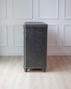 19th Century Swedish Black Painted Pine Chest of Drawers - 4564401