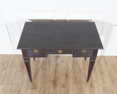 19th Century Swedish Black Painted Writing Desk with Brass Fittings - 4364647