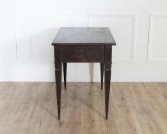 19th Century Swedish Black Painted Writing Desk with Brass Fittings - 4364681