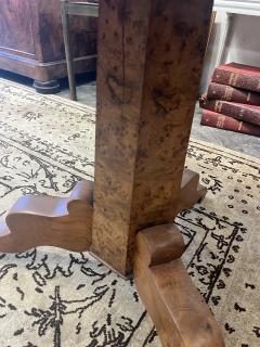 19th Century Swedish Book Matched Burl Tilt Top Table - 4115347