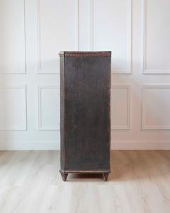 19th Century Swedish Bureau Secretary in Original Black Paint - 4564427
