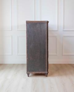 19th Century Swedish Bureau Secretary in Original Black Paint - 4564430