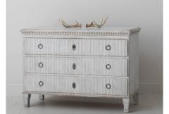 19th Century Swedish Gustavian Painted Commode - 631686