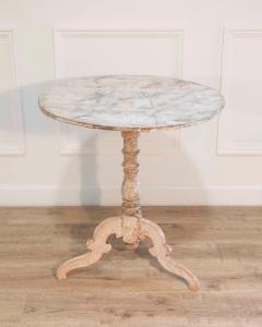 19th Century Swedish Gustavian Round Tilt Top Table in Painted Finish Circa 185 - 4507287