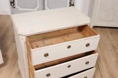 19th Century Swedish Gustavian Style Painted Three Drawer Chests a Pair - 3574251