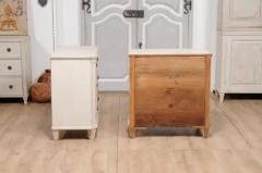 19th Century Swedish Gustavian Style Painted Three Drawer Chests a Pair - 3574256