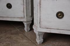 19th Century Swedish Gustavian Style Pair of Painted Bedside Chests - 582491