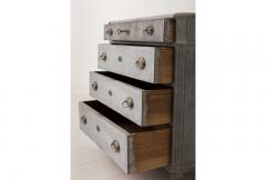19th Century Swedish Late Gustavian Painted Bedside Chest With Marbleized Top - 696790