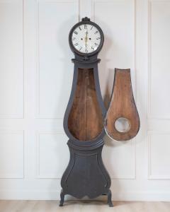 19th Century Swedish Mora Clock in Black Paint - 4558072