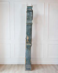19th Century Swedish Mora Clock in Original Blue Paint - 4564475