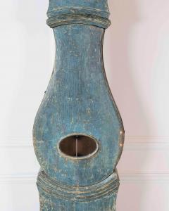 19th Century Swedish Mora Clock in Original Blue Paint - 4564480