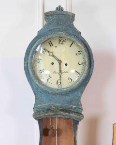 19th Century Swedish Mora Clock in Original Blue Paint - 4564488