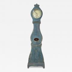 19th Century Swedish Mora Clock in Original Blue Paint - 4568246