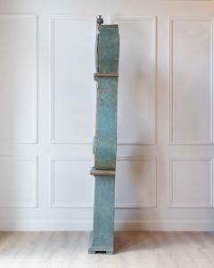 19th Century Swedish Mora Clock in Original Turquoise Paint - 4557999