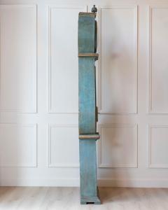 19th Century Swedish Mora Clock in Original Turquoise Paint - 4558010