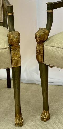 19th Century Swedish Neoclassical Arm Chairs A Pair Fauteuils Europe 19th C  - 2918750