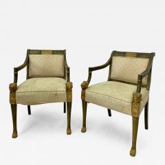 19th Century Swedish Neoclassical Arm Chairs A Pair Fauteuils Europe 19th C  - 2922238
