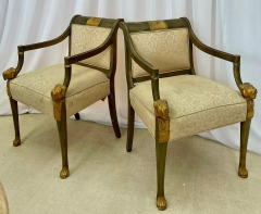 19th Century Swedish Neoclassical Arm Chairs a Pair Fauteuils Europe 19th C  - 2489376