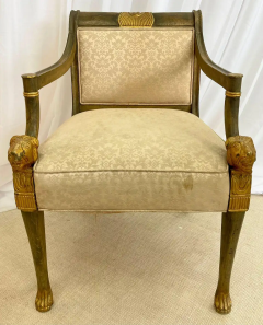 19th Century Swedish Neoclassical Arm Chairs a Pair Fauteuils Europe 19th C  - 2489445