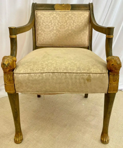 19th Century Swedish Neoclassical Arm Chairs a Pair Fauteuils Europe 19th C  - 2489446