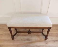 19th Century Swedish Neoclassical Bench with Upholstered Seat - 4451694