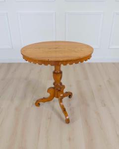 19th Century Swedish Oval Flame Birch Side Table Circa 1890 - 4699016