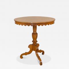 19th Century Swedish Oval Flame Birch Side Table Circa 1890 - 4699215