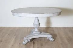 19th Century Swedish Oval Pedestal Table Circa 1890 - 3945584