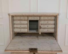 19th Century Swedish Painted Bureau In White With Original Interior - 4507141