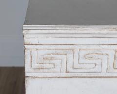 19th Century Swedish Painted Pine Sideboard with Greek Key Frieze - 4246311