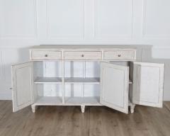 19th Century Swedish Painted Sideboard in Pine with Diamond Panel Doors - 4246300