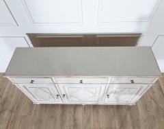 19th Century Swedish Painted Sideboard in Pine with Diamond Panel Doors - 4246322