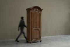 19th Century Tall French Single Door Armoire or Bonneti re Cabinet in Solid Oak - 4528508