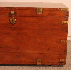 19th Century Teak Marine Campaign Chest - 2996132