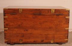 19th Century Teak Marine Campaign Chest - 2996140